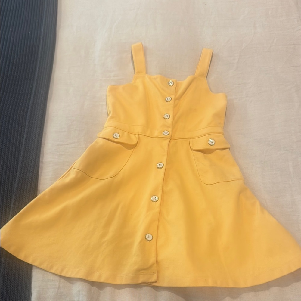 Janie and Jack Yellow Button-Front Kids spring Easter summer Dress
